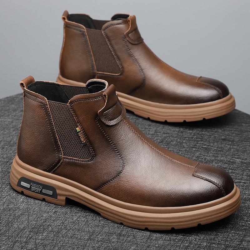 Hot Selling Winter Ankle Boots Europe America Men's Business Short Boots Banquet Formal Boots Men's Casual Boots Free Delivery