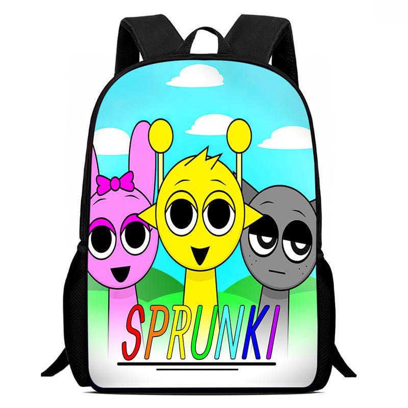 Rhythm Box Sprunki Spel Anime Rugzak Student Schooltas Computer Tas