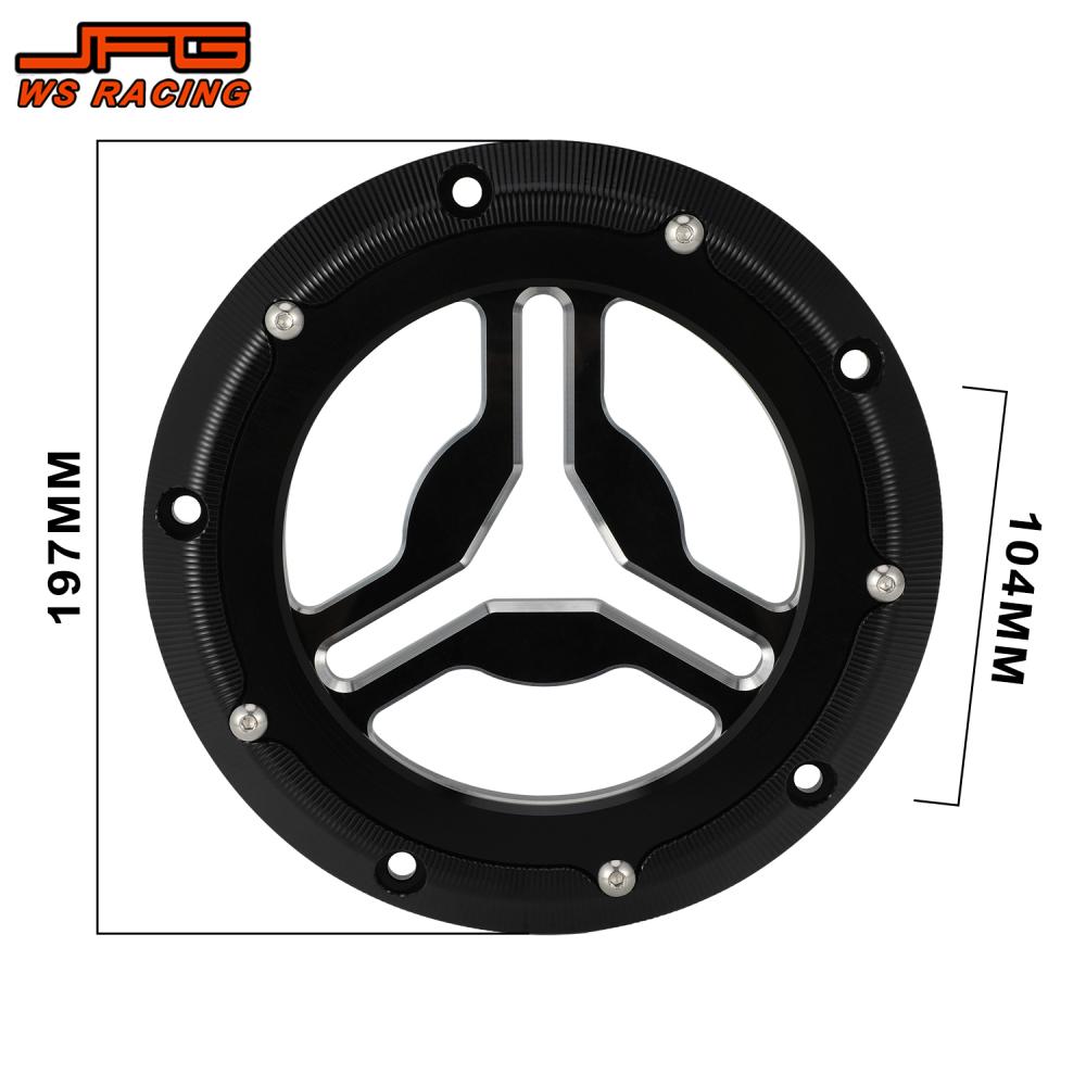 Motorcycles accessoriesTransparent Visible Clutch Disc Cover For CVO Road Glide FLTRXSE Electra Glide Standard FLHT 2015-2022