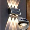 Up and Down Solar Wall Lamp Warm/White/RGB Lights Fence Solar Lamp 4/6/8 LED Solar Light  Balcony