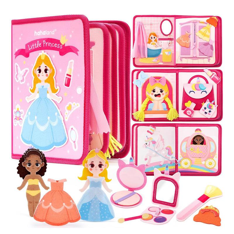 Wczesna Edukacja Kreskówkowa Książeczka z Filcu Montessori Dziecko Dzieci Cicha Książeczka Rozwój Inteligencji Tęczowa Książeczka 3D Trójwymiarowa