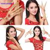 Indian Dance Costume: Extended Jewelry and Thousand-Hand Guanyin Sleeves for Xinjiang Ethnic Style Performance