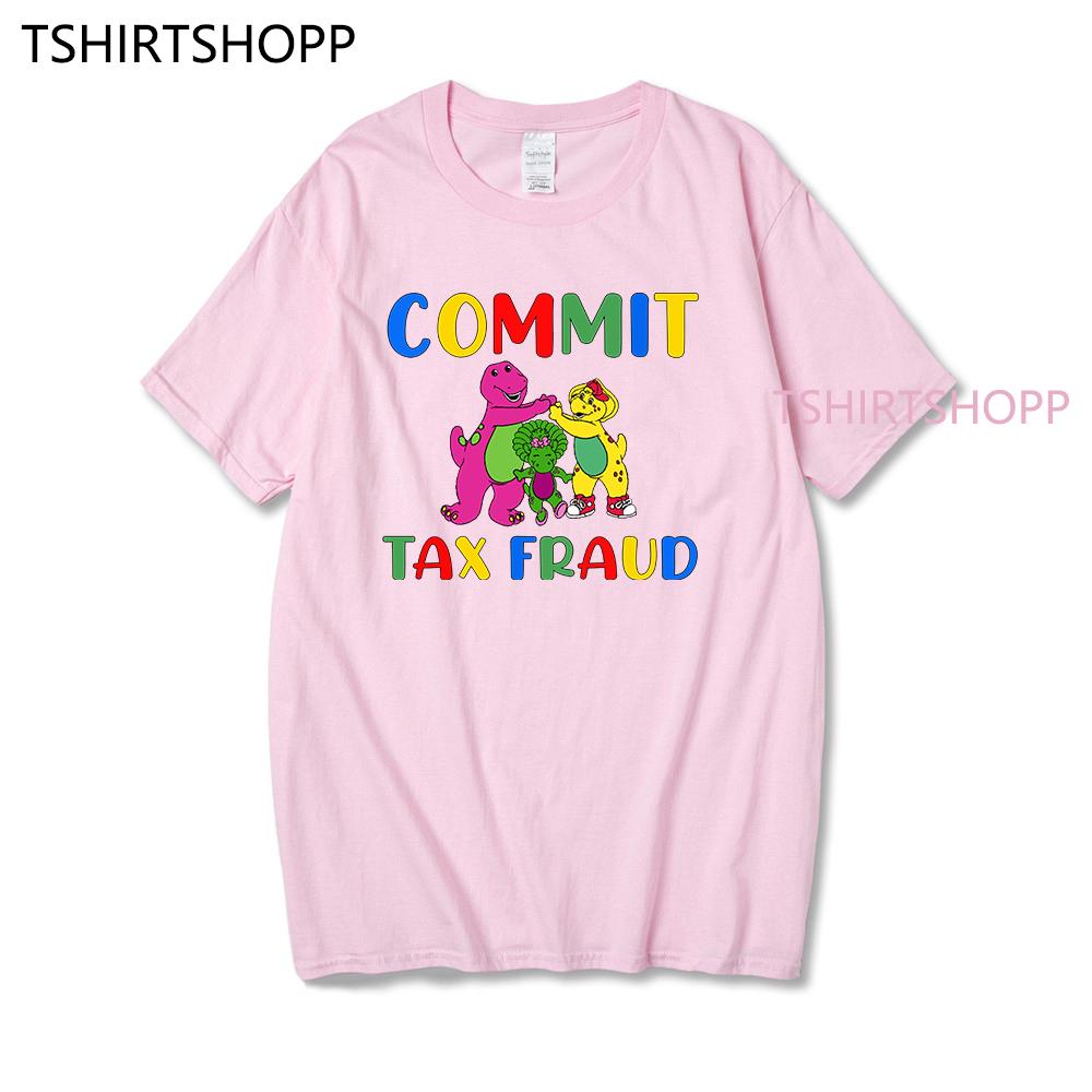 Men Short Sleeve Graphic Commit Tax Fraud T Shirt Rugged Outdoor Collection Men/Women Print Novelty T Shirt Cotton Tops Clothes