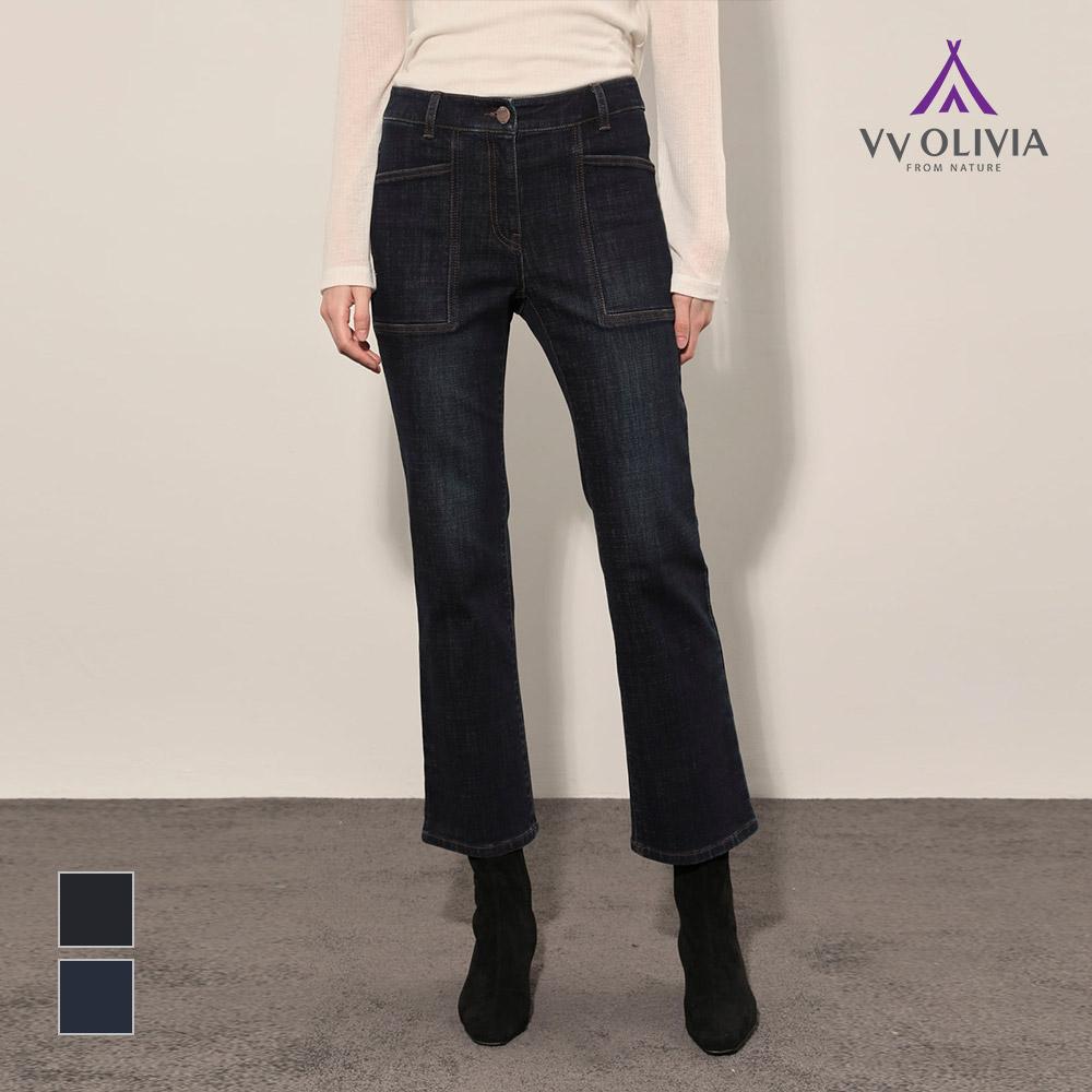 VVOLIVIA Slim Bootcut Denim Pants_Vvcmp4F7491