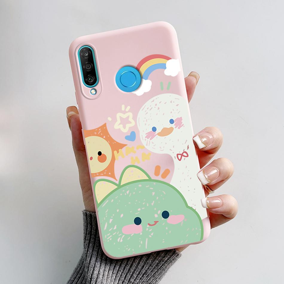 Für Huawei P30 Lite Hülle Niedlicher Bär Cartoon Frosch Weiche Matte Silikon Handyhüllen Für Huawei P30 P30Lite P30Pro P 30 Lite Pro Cover