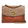 PARKER Coated Canvas Calfskin Crossbody Bags Small Women's Khaki Brown Monogram (Unisex) Crossbody Bags 30592 B4RU