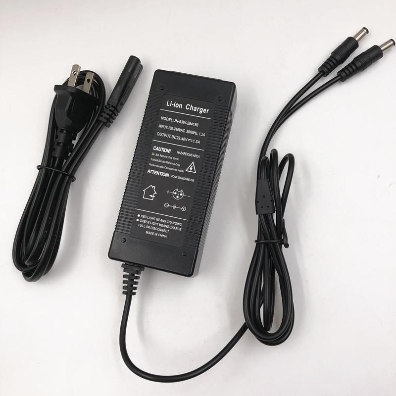 29.4V 1.5A Hovershoes Battery Charger For Sakteboard Hovershoes Self Balancing Smart Hover Roller Skates Shoes