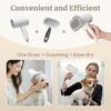 Dog Brush for Shedding, 2in1 Pet Hair Dryer Dog Grooming Brush with Removable Comb, Adjustable Temperature Speed, Portable Brush
