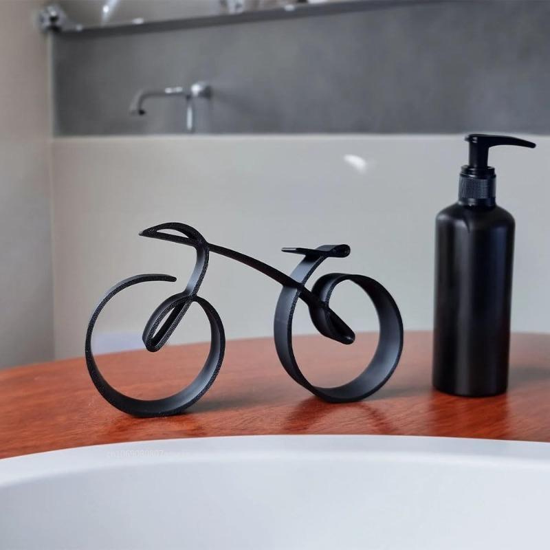 S/L Acrylic Minimalistic Bicycle Sculpture Bicycle Ornament Personality Table Decoration Items Office Decoration Minimal Gift