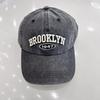 American embroidery letter retro washed baseball cap female trend couple men's cap versatile sunshade sunscreen hat