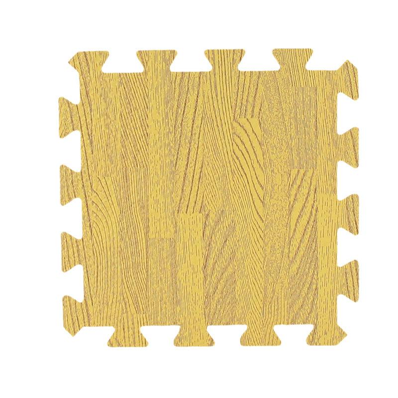 16 Stück Weiche Holzmaserung Schaumstoff Verriegelnde Bodenmatte 30x30cm Zusammensteckbare Schutz-Bodenmatte für Schlafzimmer Wohnzimmer Heimdekoration Teppich