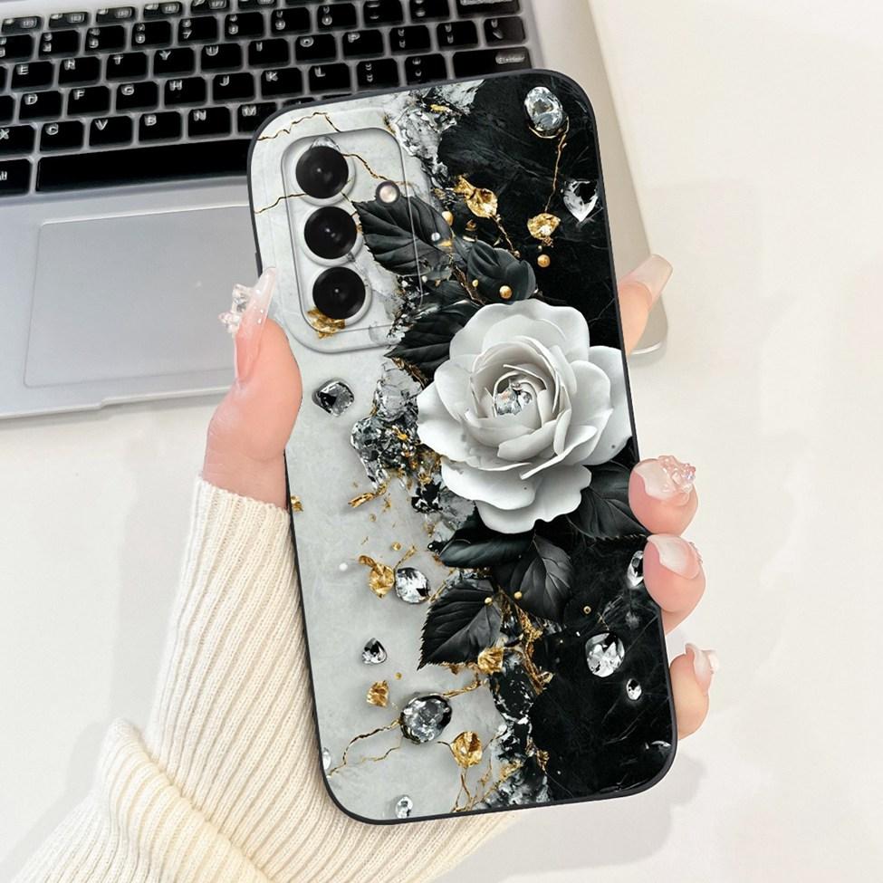 For Samsung A56 5G Case A566B Luxury Fashion Flowers Kawaii Cute Shockproof Phone Case For Samsung Galaxy A56 5G Cover SM-A5660
