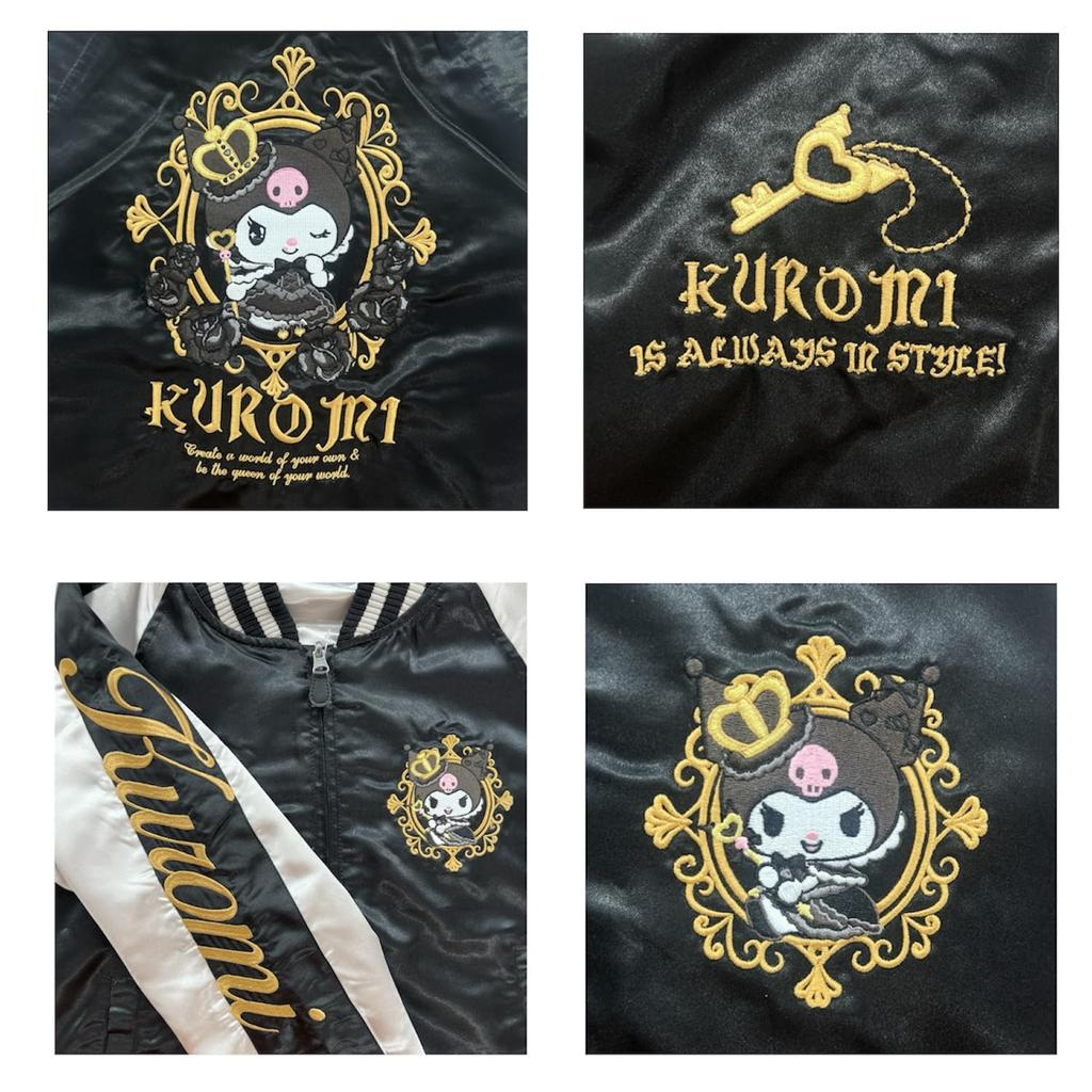Kuromi My Melody Reversible Sukajan Sanrio Characters [Yoshida Yu] & Jacket, Fall/Winter Outerwear, Character,