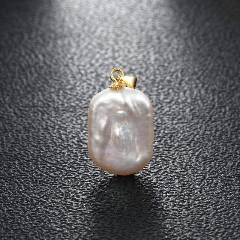 Real Baroque Natural Freshwater Pearls Multiple styles Pendant Head 925 Silver without Chain Fashion Gift for Women