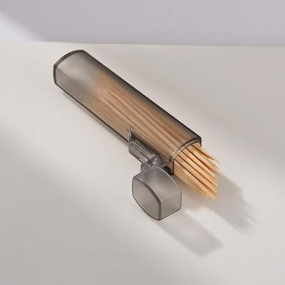 Portable Transparent Mini Storage Box Travel Toothpick Cotton Swab Box Simple Small Object Band-Aid Classification Finishing Box