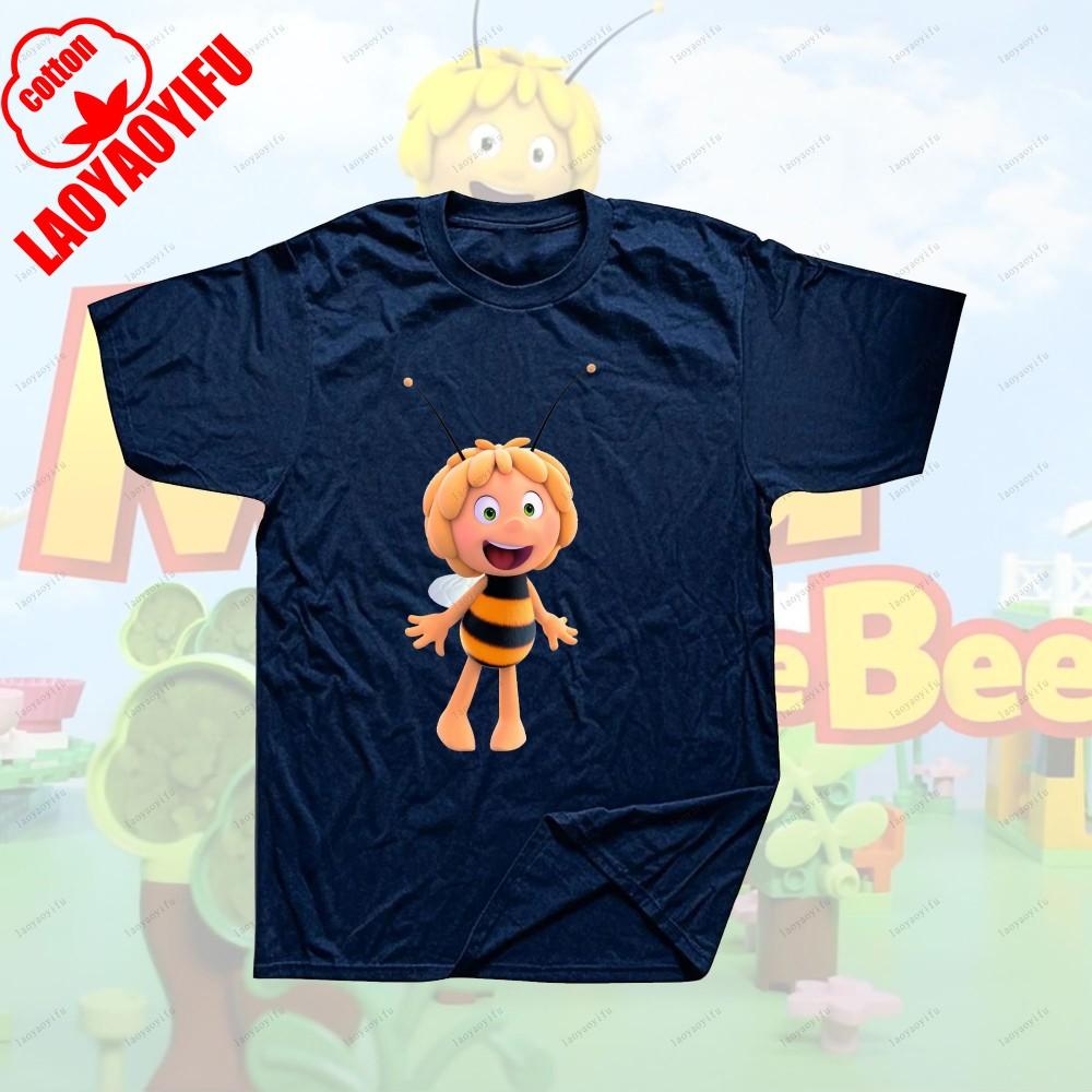 Maya The Bee Movie Cartoon Character T-shirts Cartoons T Shirt Breathable Camisetas Harajuku Creative Cool Trending T Shirt