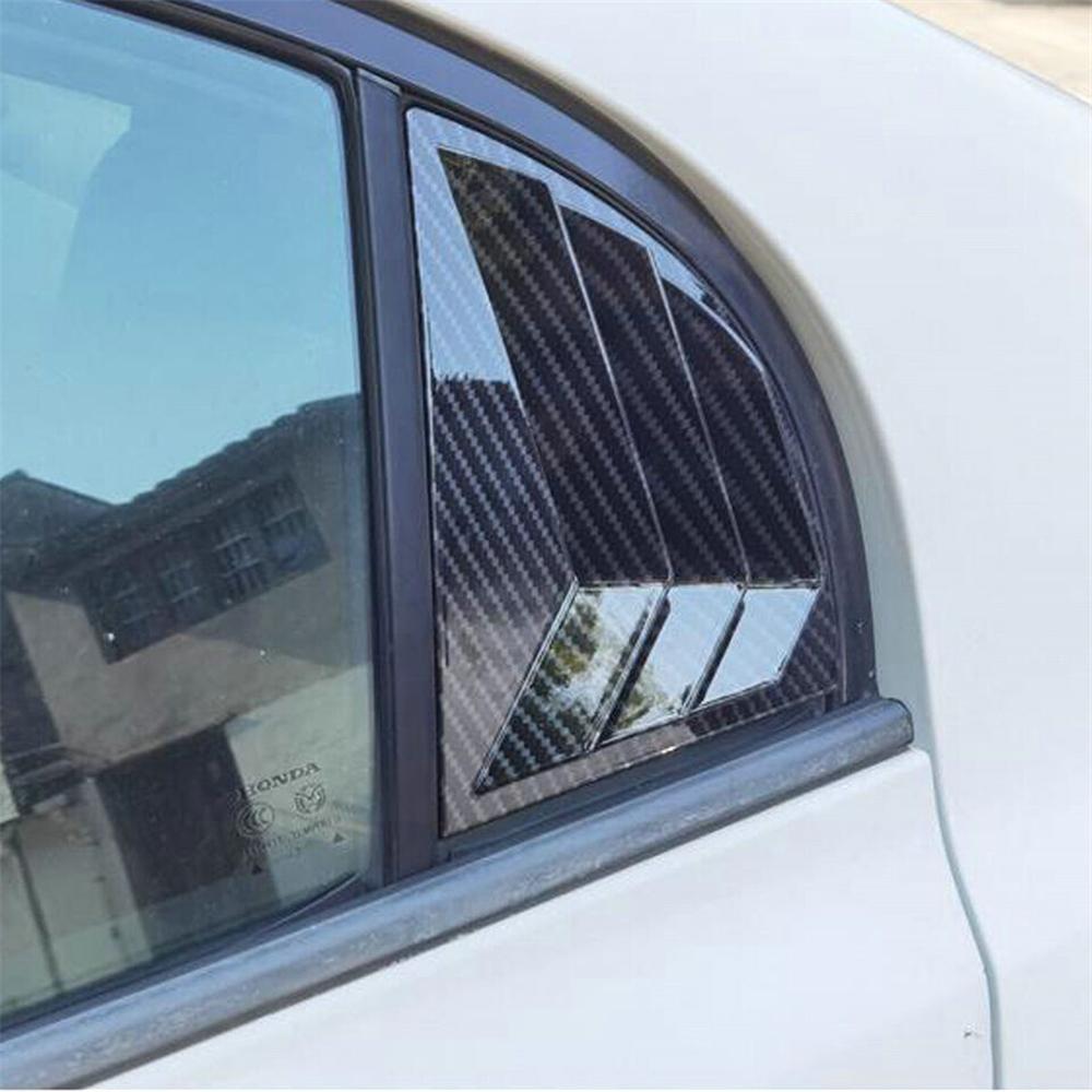 For HONDA Civic 2006-2011 Carbon Fiber Look Side Vent Window Scoop Louver Cover