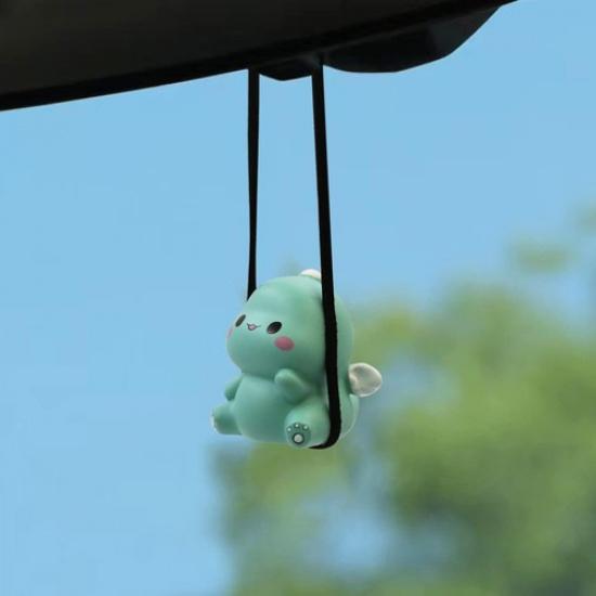 

Swinging Car Hanging Ornament for Rear View Mirror, Cute Car Decor Accessorie