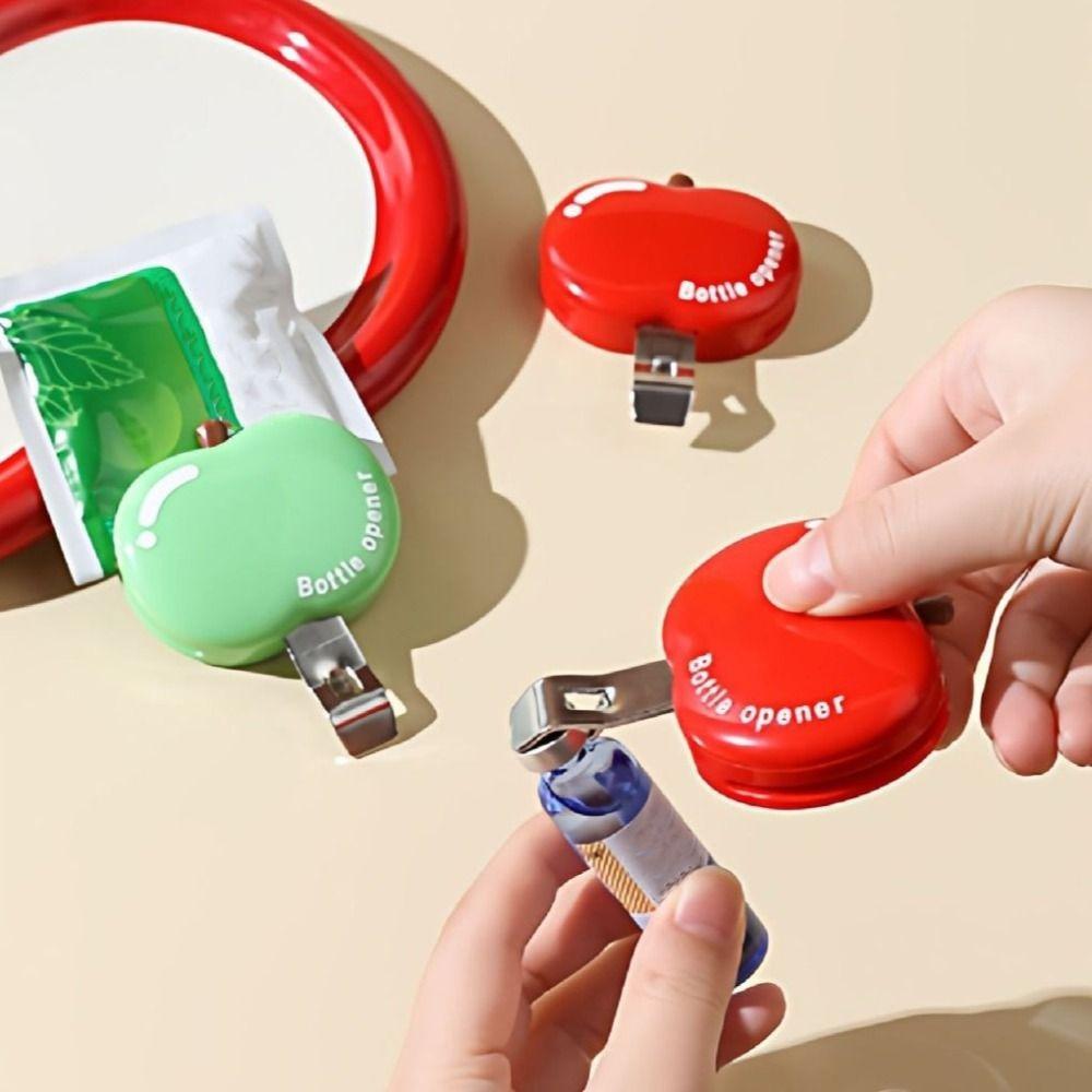 2pcs Fruit Shape Magnets Bottle Opener Multifunctional Refrigerator Corkscrew Bar Use