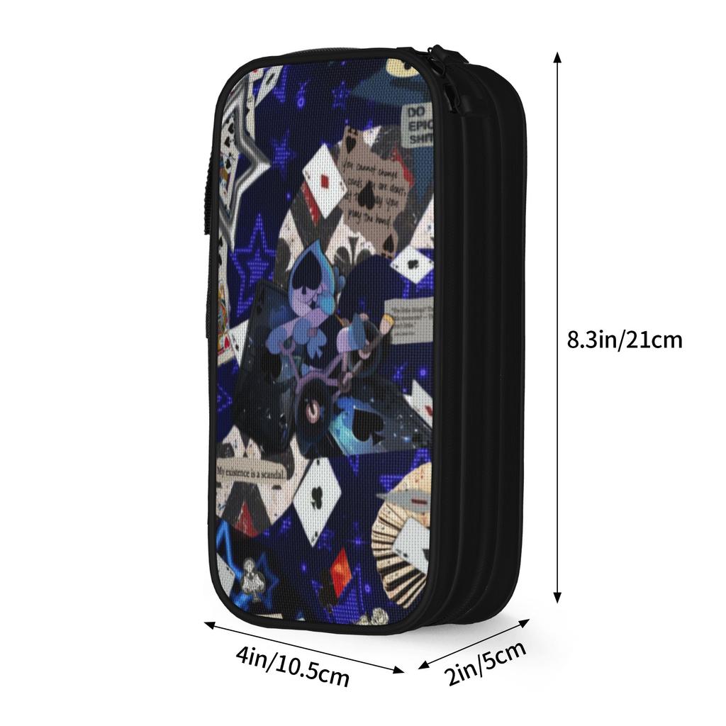 Lancer Face Pen Box Double Layer Large Capacity School Accessories Pencil Bag Amazing Gift