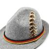 Retro Style Feather Hat Jazz Top Hat Cowboy Western Oktoberfest Hat Unisex