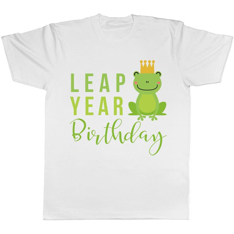 Leap Year Birthday Frog Mens T-Shirt Tee S разноцветный