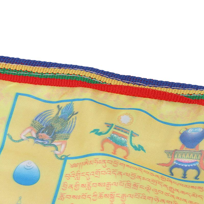 10 v 1 náboženské vlajky Tibetské buddhistické potřeby Barevný tisk Modlitební vlajka 3M