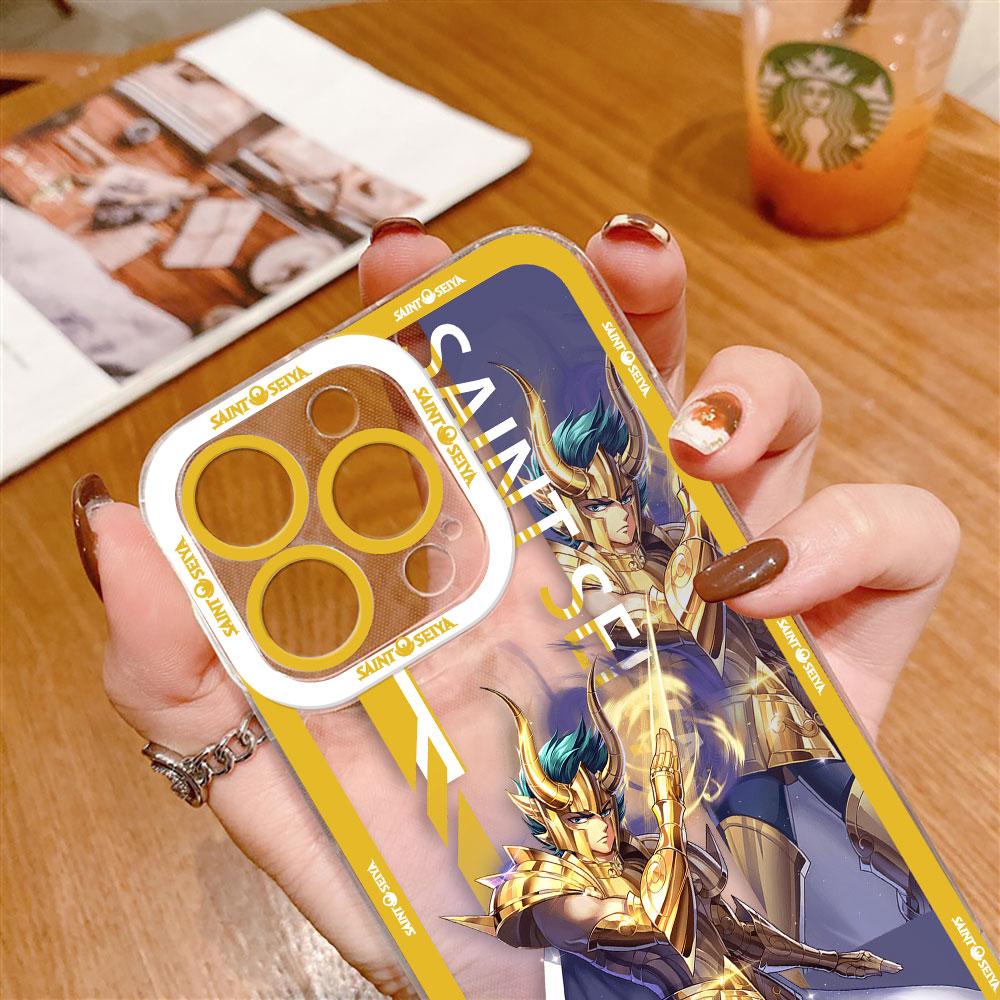 Cartoon S-Saints s-Seiya Clear Phone Case For Samsung Galaxy S26 S25 S24 S23 S22 S21 S20 FE S10 PLUS S30 S11E ULTRA EDGE Case