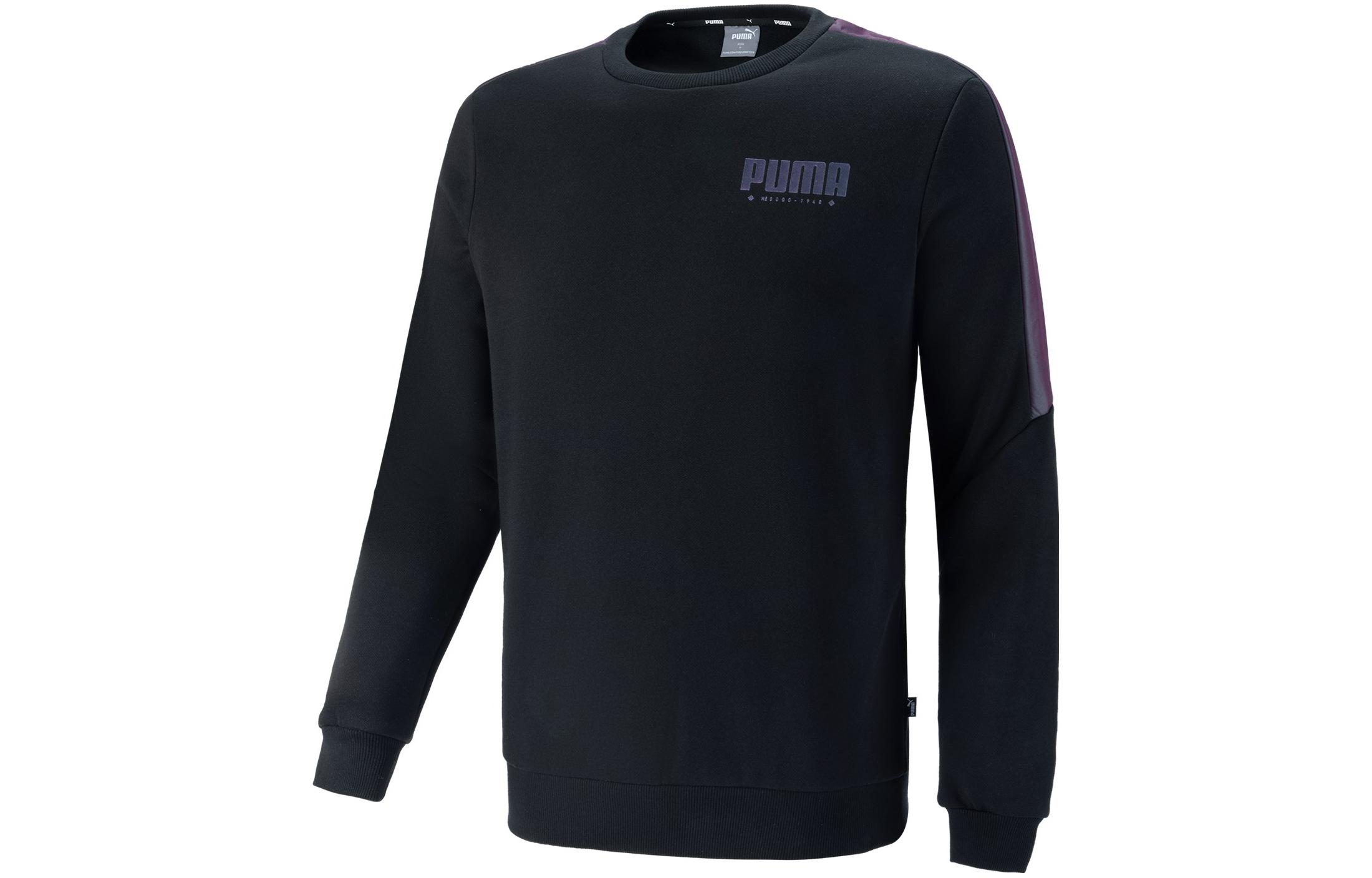 PUMA Sweatshirts Men s Black Crew Neck Moderate Other 848239-01 S