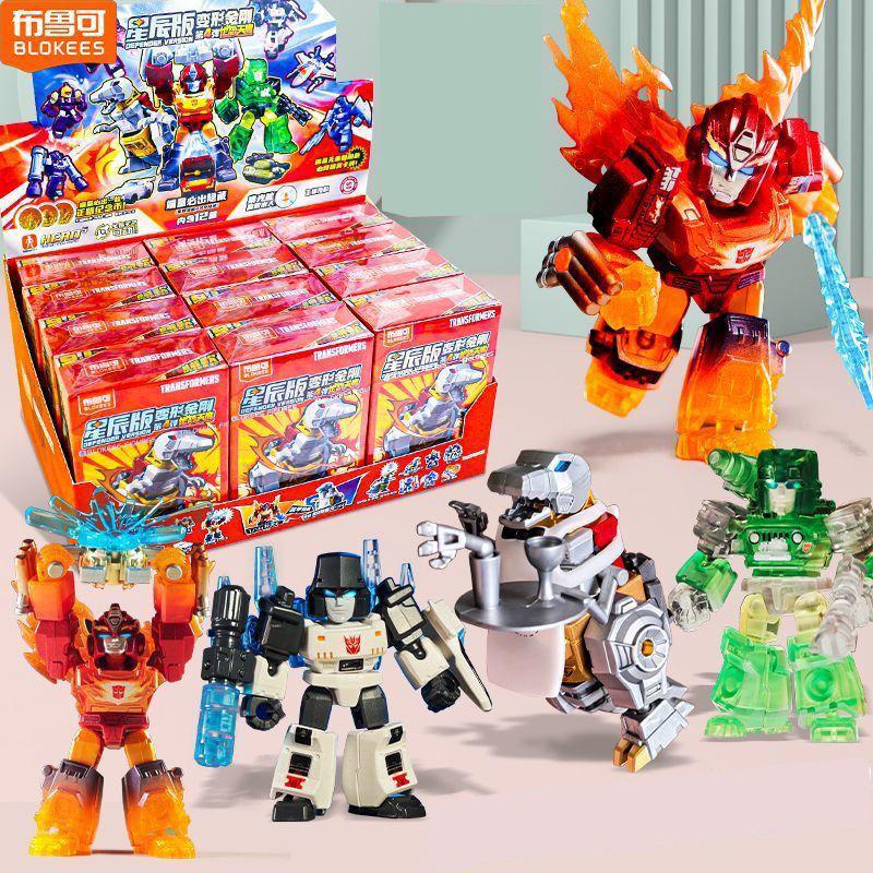 Original Blokees Transformers Defender Version Vol.4 Serie Blind Box Anime Zubehör Bauspielzeug Sammlermodell Lustige Geschenke