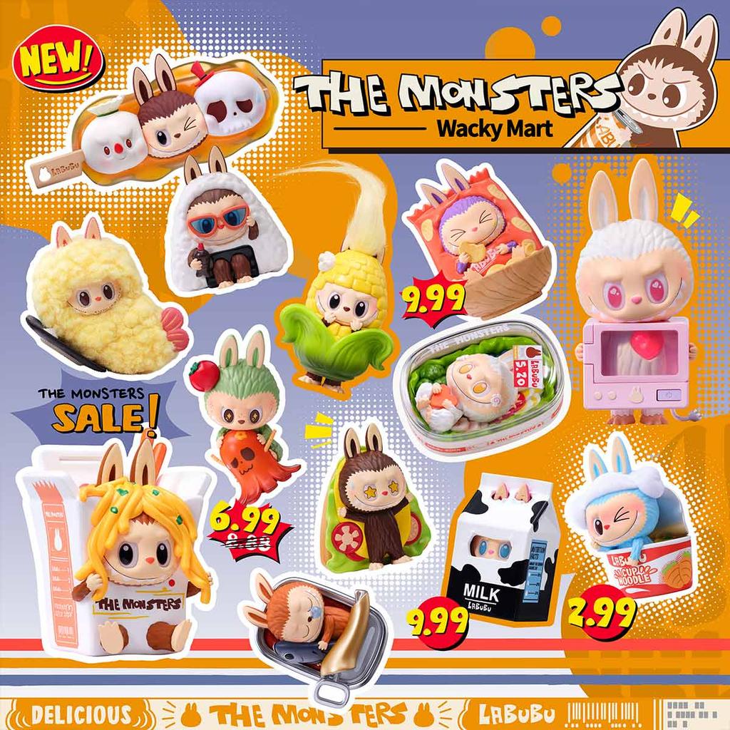 POP MART THE MONSTERS Wacky Mart Séria Figúrok Zberateľská Krabička (Jednotlivé balenie / 12-dielna sada)