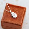 Butterfly Shell Necklace with Photo Album Frame - Gold Retro Design