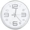 VidaXL Horloge murale 30 cm Argenté