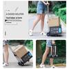 Foldable Grocery Cart with Sturdy Aluminum Pull Rod, Durable Wheels, Lightweight Hand Trolley for Cargo and Luggage