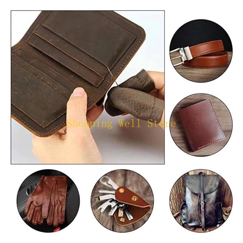 KX4B 69 Pcs Premium Leather Crafts Tools Professional Leather Stitching Trimming Tool