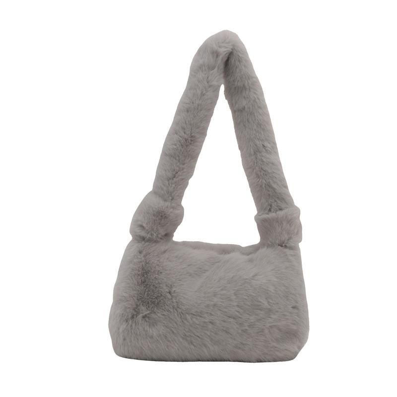 Trendy Soft Plush Shoulder Tote Bag For Women Ideal For Everyday Fashion And Casual Use