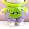Kigurumi Cap, Shirt, and Overalls Set [Alien] for 10cm Plush Toy, Kigurumi Accessories, Otaku Activities, Doll Mascot, Kpopdoll Costume [Used]