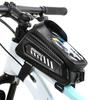 New Bicycle Bag, Bicycle Front Beam Bag, Hard Case Waterproof Mobile Phone Touch Screen Saddle Bag