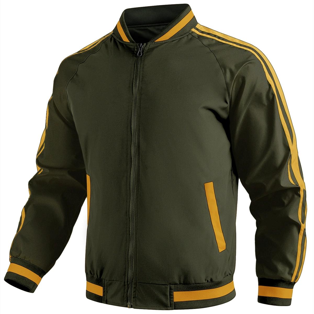 

Мужская повседневная тонкая куртка с цветными блоками и тканым поясом, воротник-стойка XXL