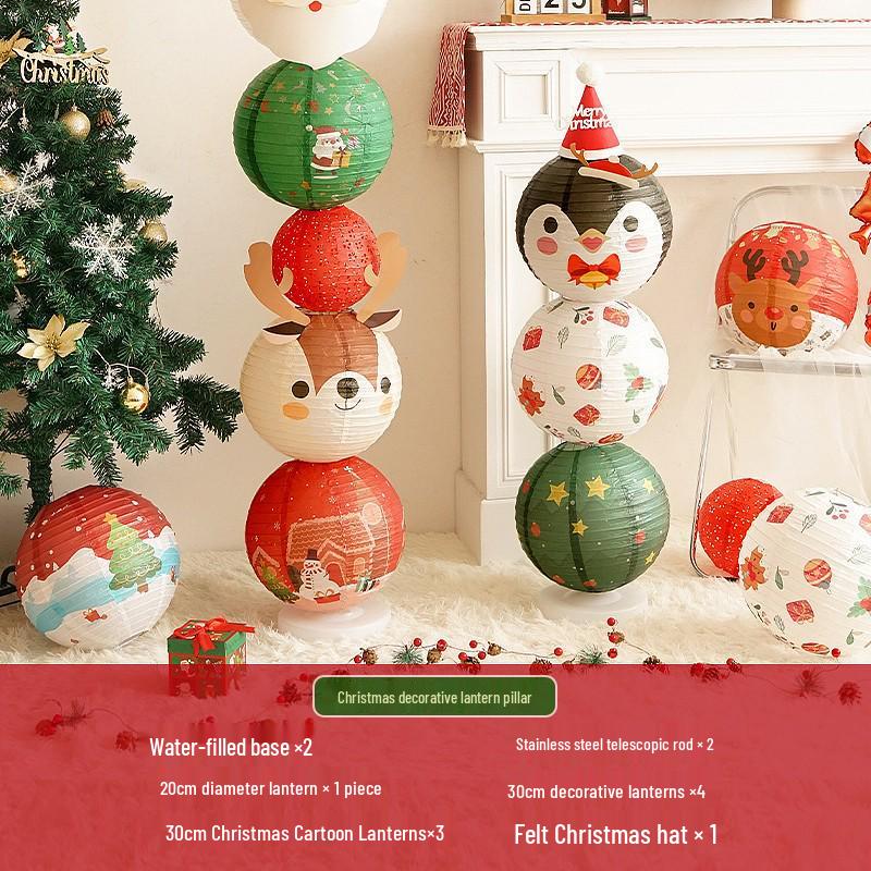 Christmas Lantern Ornaments for Mall and Store Window Displays