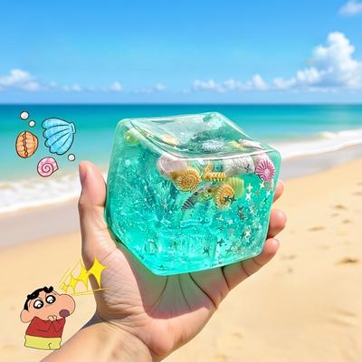 קוביות מלטו סקווישי צעצוע פידג'ט סופר רך שקוף בצורת כוכב צעצוע לחיץ צעצוע חושי לאנטי-סטרס לאוקיינוס מתנת חג המולד לחבר
