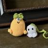 Cute Halloween Ghost Pendant Ghost Shape Crochet Halloween Decorations  Hangings Rear View Mirror