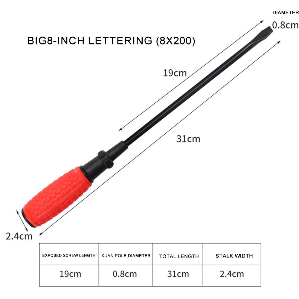 Rękojeść antypoślizgowa pokryta gumą Wkrętak krzyżakowy Mocny magnetyczny Stal 45# 2/3/4/5/6/8 cali