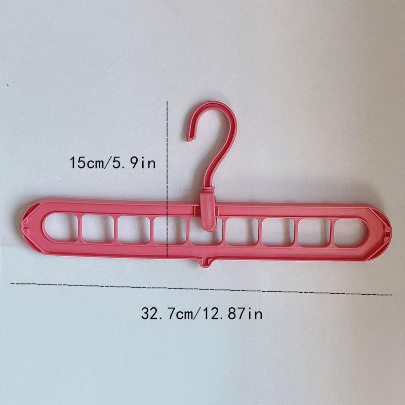 9-Hole Multifunctional Seamless Clothes Hanger: Dorm/Home Hanging Solution