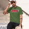 Graffiti Style Unisexs TShirt With Gue Logo And Helmet Design For Casual Wear In Spring And Summer Perfect Gift For Teenagers And