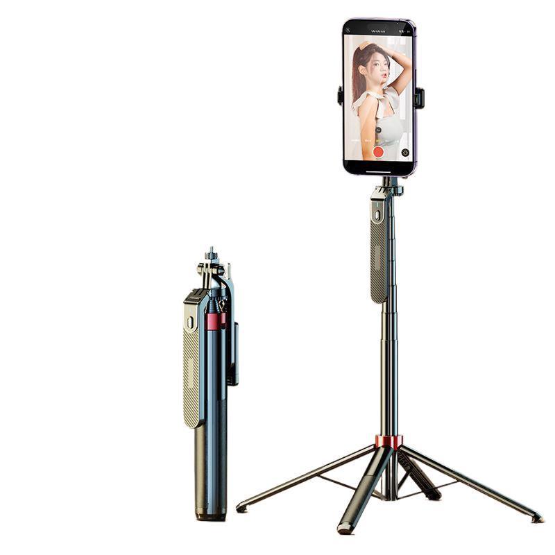 1.8m Anti-Shake Gimbal Selfie Stick Tripod for Mobile: 360° Rotation, Ideal for TikTok Live Streaming and Handheld Shooting.