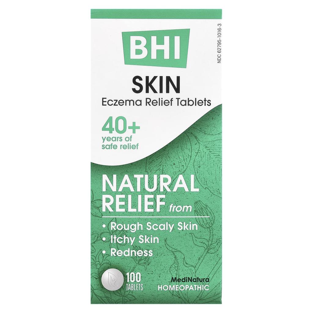 Bhi, Skin Eczema Relief Tablets, 100 Tablets