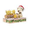 JIM SHORE Snoopy Woodstock Roasting 6017235 & <Christmas>
