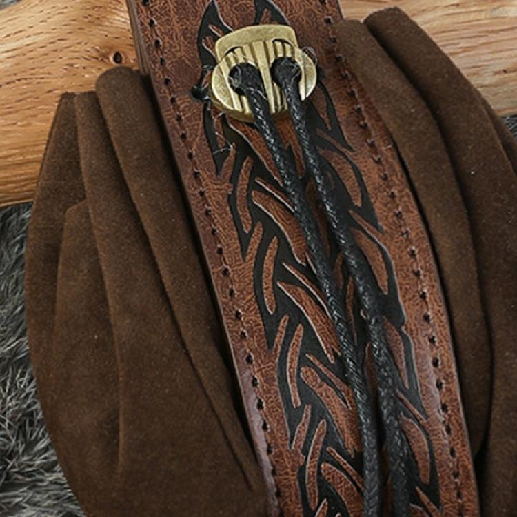 Retro Medieval Faux Leather Belt Pouch Purse Middle Ages Portable Coin Purse Belt Pouch LARP Renaissances Costumes