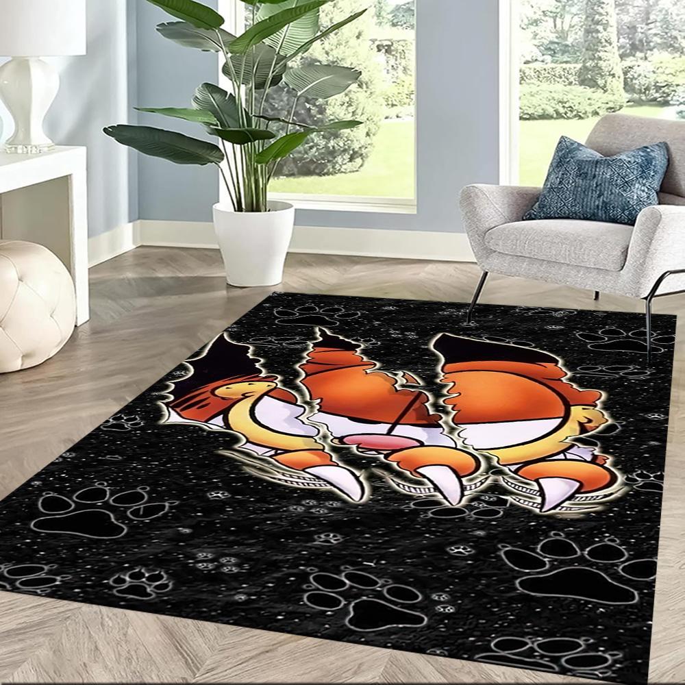 Garfield Breaking Through Square rugs are a great choice for living rooms, bedrooms, home décor, and as gifts